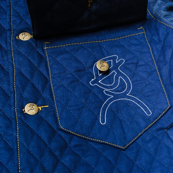 Two Tone Cotton Quilted Jacket - Picture 4 of 4